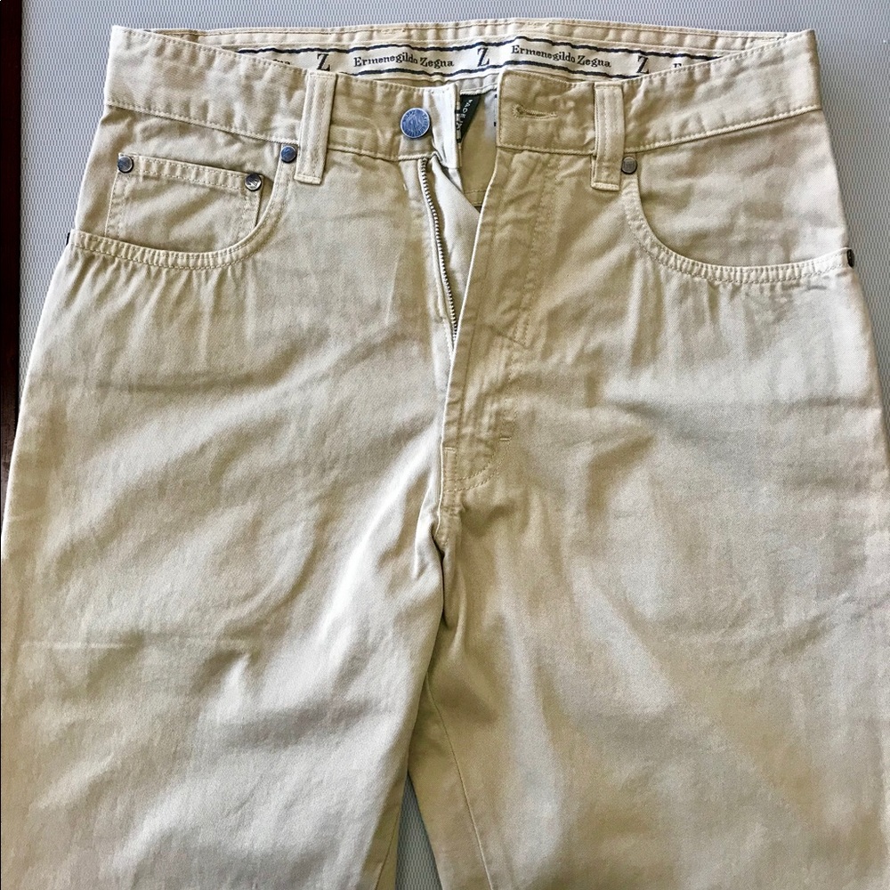 Ermenegildo Zegna Khaki Jeans